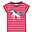 T-Shirt con Applique Camille - Rosso e Rosa chiaro - Righe/Unicorno - City Dogs - Cotone Organico T-Shirt con Applique Camille - Rosso e Rosa chiaro - Righe/Unicorno - City Dogs - Cotone Organico