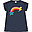 T-Shirt con Taglio Svasato e Applique Lizzie - Indigo e Rainbow - City Dogs - Cotone Organico T-Shirt con Taglio Svasato e Applique Lizzie - Indigo e Rainbow - City Dogs - Cotone Organico