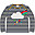 Maglia a Maniche Lunghe Switch Bobby Applique - Indigo Breton & Rainbow - Chase the Rainbow - Cotone Organico Maglia a Maniche Lunghe Switch Bobby Applique - Indigo Breton & Rainbow - Chase the Rainbow - Cotone Organico
