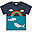 T-Shirt Switch Penryn Panel - Arcobaleno/Balena - Day at the Museum - Cotone Organico