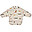 Bavaglio Impermeabile con Maniche e Tasca Merle - Aussie e Sea Shell Mix - 100% Materiale Riciclato
