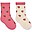 Pacco 2 Calzini Jacquard - Strawberry Pink - Cotone Biologico Pacco 2 Calzini Jacquard - Strawberry Pink - Cotone Biologico