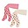 Pacco 2 Calze Jacquard - Strawberry Pink - Cotone Biologico Pacco 2 Calze Jacquard - Strawberry Pink - Cotone Biologico