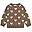 Maglia Blusa - Cuori Marrone - Cotone Bio e Lana Merino Maglia Blusa - Cuori Marrone - Cotone Bio e Lana Merino
