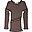 Maglia Maniche Lunghe Atlantic - Strisce Nocciola - 100% Lana Merino Maglia Maniche Lunghe Atlantic - Strisce Nocciola - 100% Lana Merino