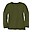 Maglione Maniche Lunghe - Verde Oliva - 100% Lana Merino Bio Certificata GOTS