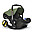 Doona+, Seggiolino Auto Gruppo 0+ con Ruote 2-in-1, Desert Green - Approvato come passeggino!