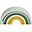 Arcobaleno Impilabile in Silicone Alimentare - Verde Arcobaleno Impilabile in Silicone Alimentare - Verde