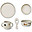 Set Stoviglie Vivi - Safari - Sabbia - 100% Silicone