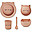 Set Pappa Joana Baby - Gattino - Rosa Cipria - Set 4 Pezzi - 100% Biodegradabile!