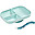 Set Pappa da Apprendimento in Silicone - Piatto Triscomparto + Cucchiaio da 2 anni - Blu