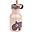 Borraccia in Metallo 350 ml - Ozzo - Powder - con Cannuccia a Scomparsa!
