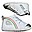 Scarpina I Walk Alley-Oop - Bianco e Argento - Rainbow - Camminatori Esperti
