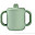 Tazza da Apprendimento con Beccuccio in Silicone - Verde Salvia - Per Imparare a Bere da Soli