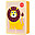 Porta Pranzo Bento - Lion Giallo - 3 Scomparti - in Silicone