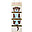 Organizer da Muro con Ganci 4 Tasche - Lontra - Marrone/Azzurro Organizer da Muro con Ganci 4 Tasche - Lontra - Marrone/Azzurro