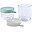 Set 2 Contenitori Graduati in Vetro di Alta Qualità con Tappo Ermetico - 150ml Verde + 250ml Nebbia Set 2 Contenitori Graduati in Vetro di Alta Qualità con Tappo Ermetico - 150ml Verde + 250ml Nebbia