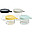 Set 4 Contenitori in Vetro di Alta Qualità con Tappo Ermetico - 150ml Giallo + 150ml Azzurro + 250ml Blu Scuro + 250ml Nebbia Set 4 Contenitori in Vetro di Alta Qualità con Tappo Ermetico - 150ml Giallo + 150ml Azzurro + 250ml Blu Scuro + 250ml Nebbia