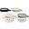 Set 4 Contenitori in Vetro di Alta Qualità con Tappo Ermetico - 150ml Rosa + 150ml Eucalipto + 250ml Nebbia + 250ml Blu Scuro
