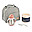 Set Borsa Porta Pranzo Termica 5L con Accessori - Rosa Antico Set Borsa Porta Pranzo Termica 5L con Accessori - Rosa Antico