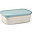 Porta Pranzo a Scomparti - Grigio e Azzurro - Acciaio Inossidabile e Silicone