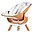 Seduta Newborn Bianca + Cuscino Grigio - Per Seggiolone Evosit e Lambda Seduta Newborn Bianca + Cuscino Grigio - Per Seggiolone Evosit e Lambda