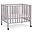 Lettino Culla con Ruote - 98 x 78 x 80 cm - Grigio - Tre Altezze! Lettino Culla con Ruote - 98 x 78 x 80 cm - Grigio - Tre Altezze!