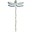 Bacchetta Libellula - Fantasy Garden - Soft Blue - Fatta a Mano - Tela di Cotone - (26x45 cm)