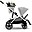 Passeggino Gazelle S - Argento-Lava Grey - dalla Nascita ai 4 Anni - Multifunzionale Passeggino Gazelle S - Argento-Lava Grey - dalla Nascita ai 4 Anni - Multifunzionale