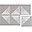 Tappeto Gioco - Collezione Kyte - Storm/Grigio - 120x180 cm - Include 6 Riquadri!