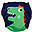Pannolino Lavabile - Devin, il Dinosauro - 2 Inserti Assorbenti Inclusi - 3-16 kg