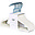 Set 15 Appendiabiti Bambini in Velluto - Crema - Design Slim