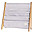 Libreria Frontale Montessoriana - Grigio Chiaro - Poliestere Riciclato - 61x63 x25,4 cm