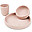 Set Pappa in Silicone Alimentare - Piatto Ciotola e Tazza - Confetti - Cipria Set Pappa in Silicone Alimentare - Piatto Ciotola e Tazza - Confetti - Cipria