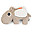 Ozzo l'Ippopotamo - Il Morbidissimo Peluche - 23 x 15 cm - Sabbia