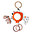 Specchio Attività da Viaggio - Happy Clouds - Papaya Specchio Attività da Viaggio - Happy Clouds - Papaya