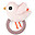 Sonaglio Sensoriale con Massaggiagengive - Birdee - Cipria - 11 x 9,5 x 3,5 cm Sonaglio Sensoriale con Massaggiagengive - Birdee - Cipria - 11 x 9,5 x 3,5 cm