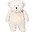 Peluche con Lucina da Notte e Rumori Rosa - Bianco Polare - Certificato GOTS e Oeko-Tex