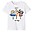 T-Shirt Ice Cream - Bianco - 100% Cotone - con Applique Staccabili T-Shirt Ice Cream - Bianco - 100% Cotone - con Applique Staccabili