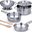 Set di Pentole Giocattolo - Acciaio Inox - 8 Pezzi