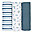 Set di 3 Copertine Swaddle 69 x 69 cm - Mirtilli - 100% mussola di cotone Set di 3 Copertine Swaddle 69 x 69 cm - Mirtilli - 100% mussola di cotone