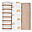 Set di 3 Copertine Swaddle 69 x 69 cm - Arcobaleno - 100% mussola di cotone