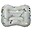 Cuscino Gonfiabile Antiscivolo Alzasedia - Dino - Grigio - 51 x 36 cm