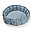 Sacco Portagiochi - Tappeto Gioco Imbottito e Baby Nest 3 in 1 in 100% Cotone Bio - Dusty Blue