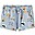 Pantaloncini con Stampa Animali - Dusty Blue - 95% Cotone Organico