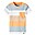 T-Shirt a Righe con Taschino - Mock Orange - Cotone Organico T-Shirt a Righe con Taschino - Mock Orange - Cotone Organico