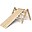 Triangolo Sipitri con Rampa in Legno - Natural - Perfetto per i Bambini che Iniziano a Stare in Piedi