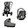 Trio Passeggino Priam4 Platinum - Seduta + Seggiolino Auto Cloud Z2 + Navicella Lux - Rose Gold e Soho Grey
