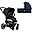 Duo Hub+ Passeggino + Navicella - Navy Blue - Tessuto Sostenibile! Duo Hub+ Passeggino + Navicella - Navy Blue - Tessuto Sostenibile!