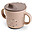 Tazza con Beccuccio Foodie - Happy Dots Cipria - 100% PP Alimentare